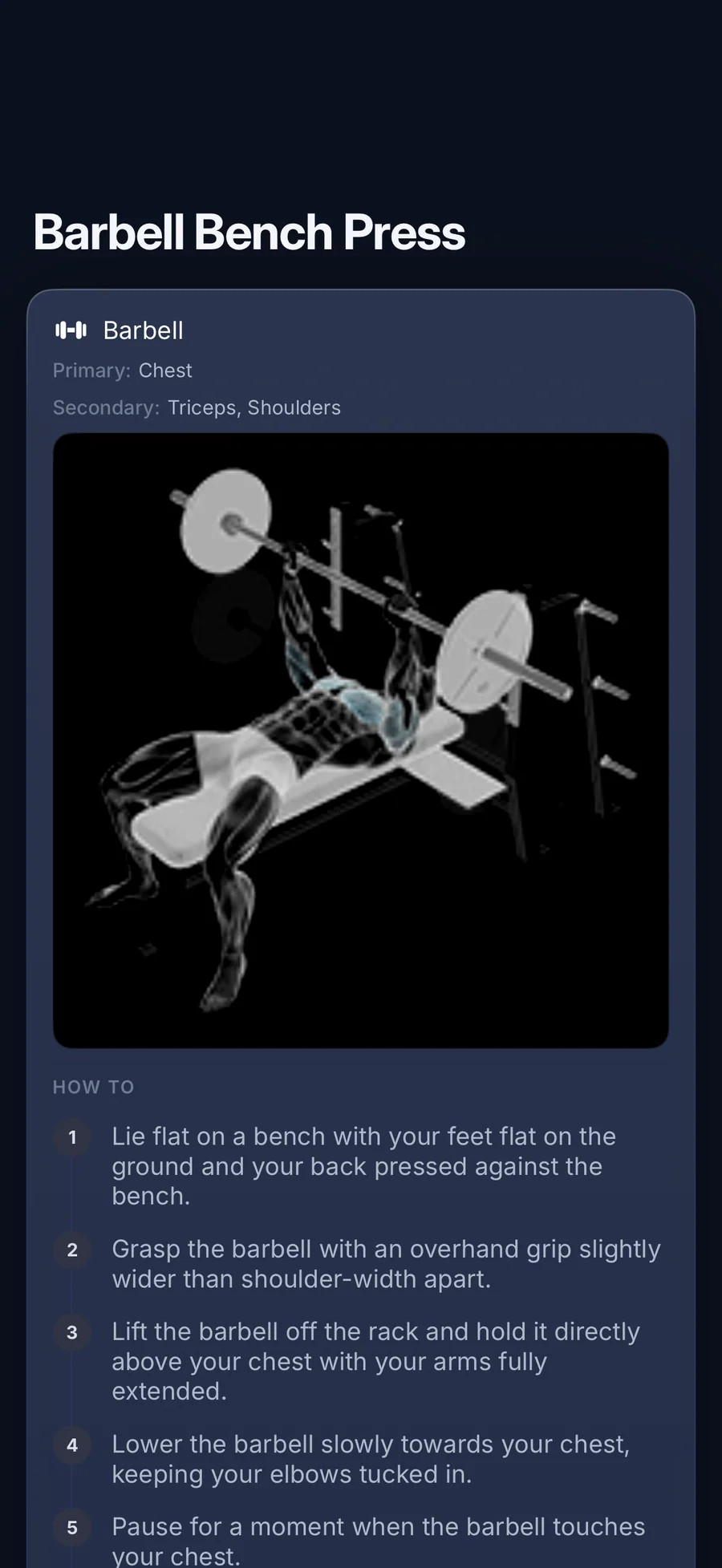 LiftLog programs list with the active program