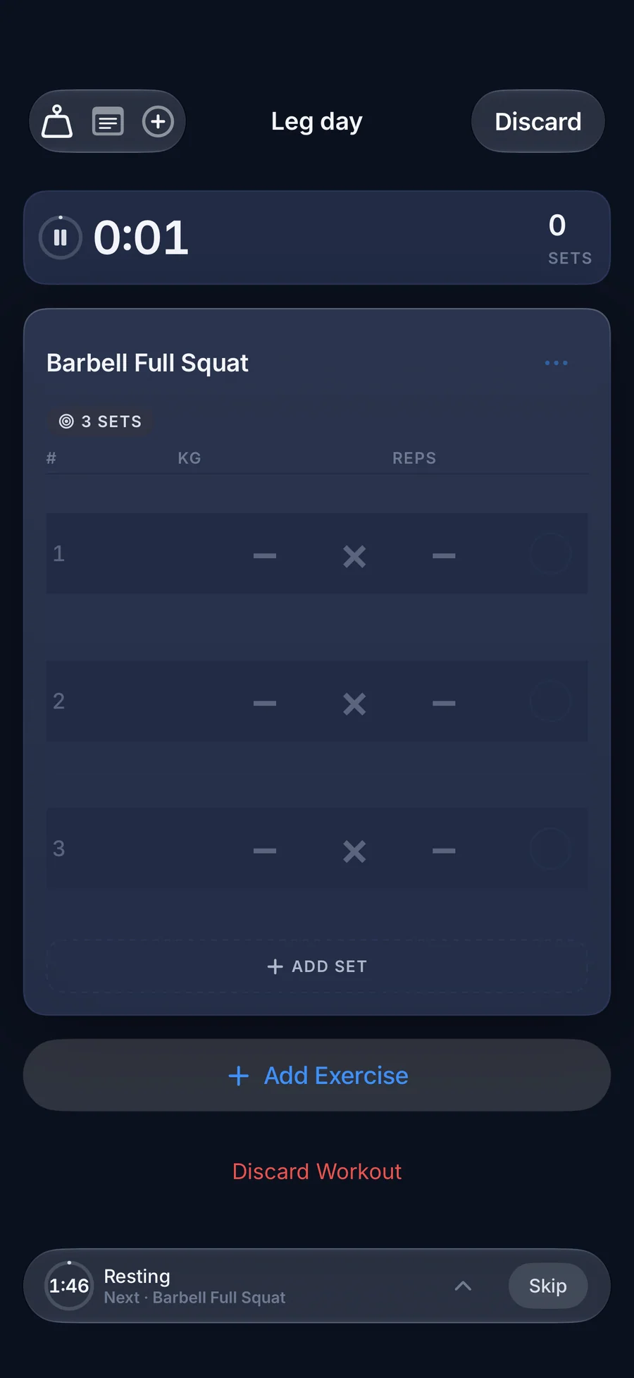 LiftLog paywall with one-time pricing tiers